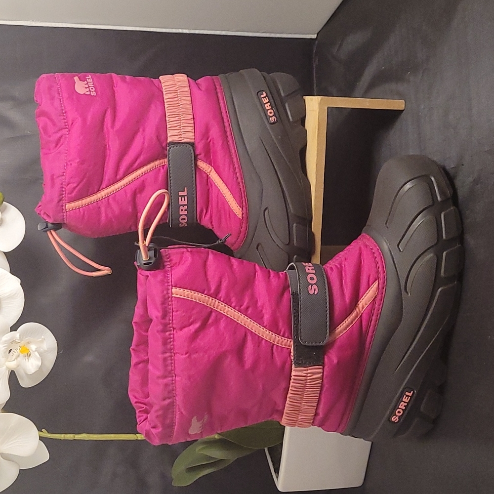 Sorel Youth Flurry Insulated Boots, Sz 4